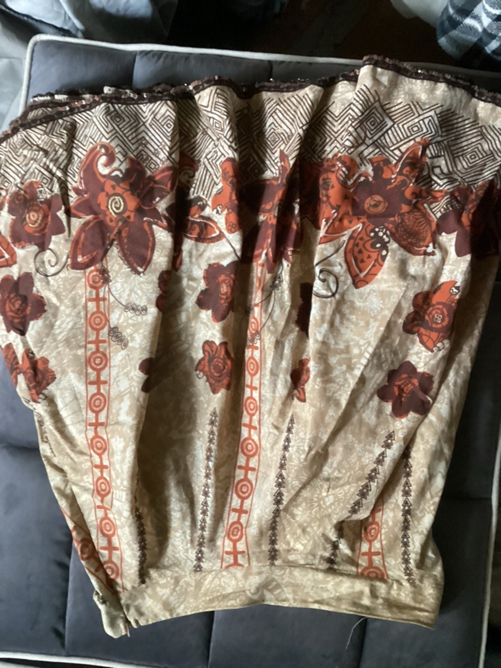 Knee length skirt
